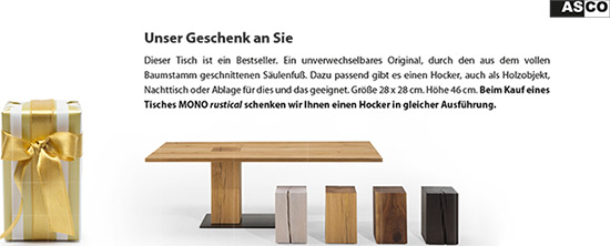 Hocker Tisch Mono Wagner Einrichtung